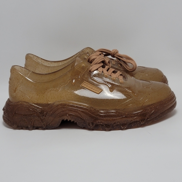 Rombaut Brown Melissa Edition Melting Boccaccio Jelly Rubber Low Top Sneakers 10 - Picture 1 of 12